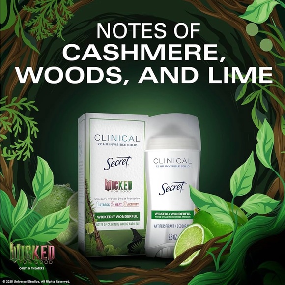 Wicked Olay Body Wash and Secret Deodorant Elphaba's Edition Wickedly Wonderful - Picture 4 of 10